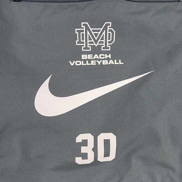 Nike DM Beach Volleyball Gray Drawstring Backpack Lightweight Gym Travel Casual - Picture 3 of 7